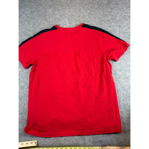 Puma Official Scuderia Ferrari F1 Team T Shirt Mens XL Red Black Panel Sleeve - Picture 7 of 8